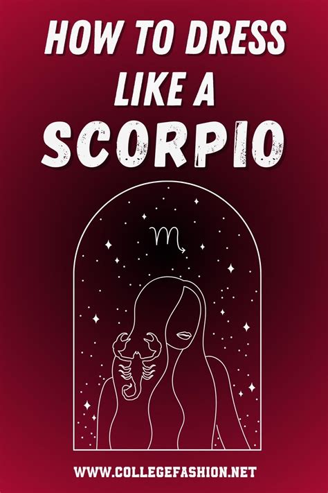 Scorpio Fashion Style