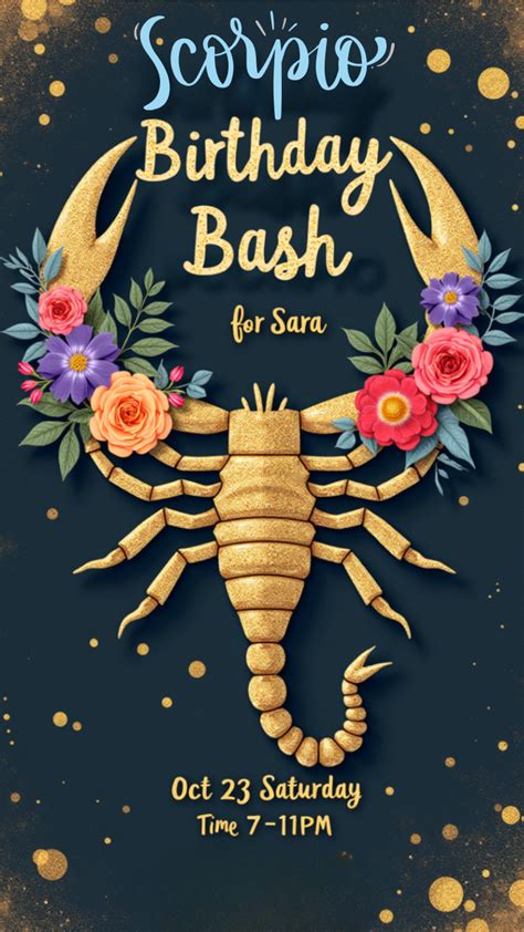 Scorpio Party Invitation