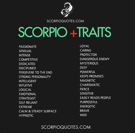 Scorpio Traits