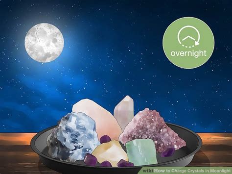 Selenite Charging Under Moonlight