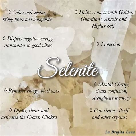 Selenite crystal properties
