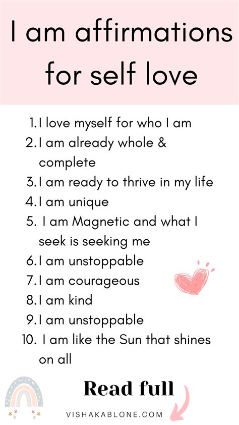 Self-Love Affirmations