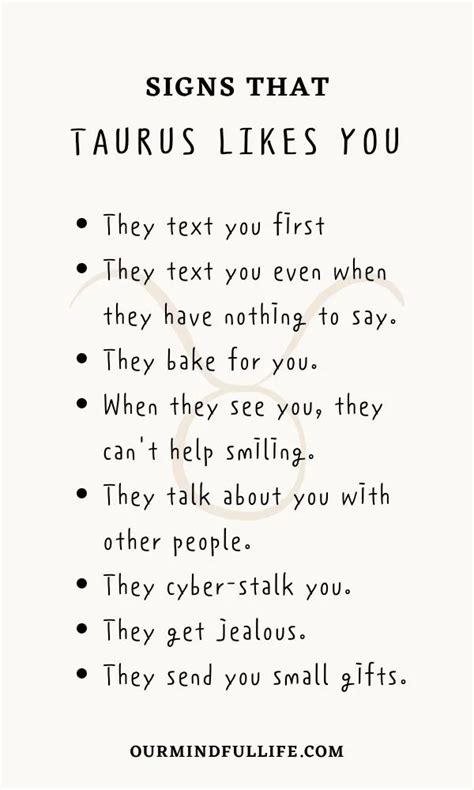 Signs a Taurus Man Likes You