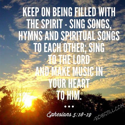 Singing spiritual songs