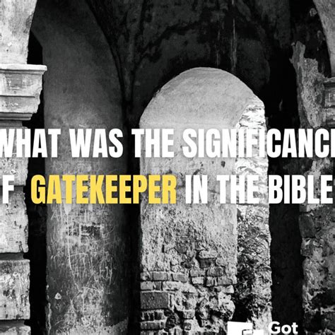 Spiritual Gatekeeper