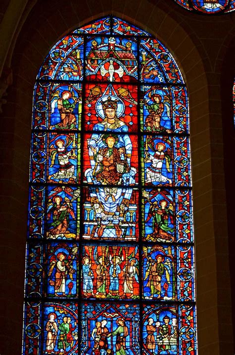 Stained Glass Windows in Chartres Cathedral