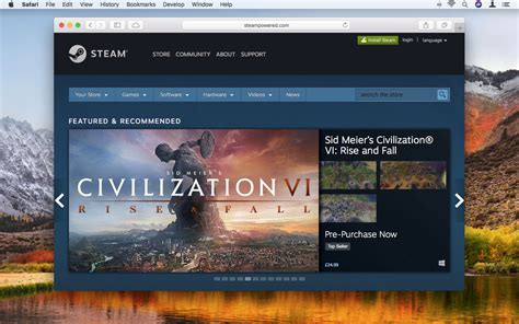 Steam on Mac