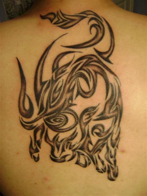 Taurus Tribal Tattoo