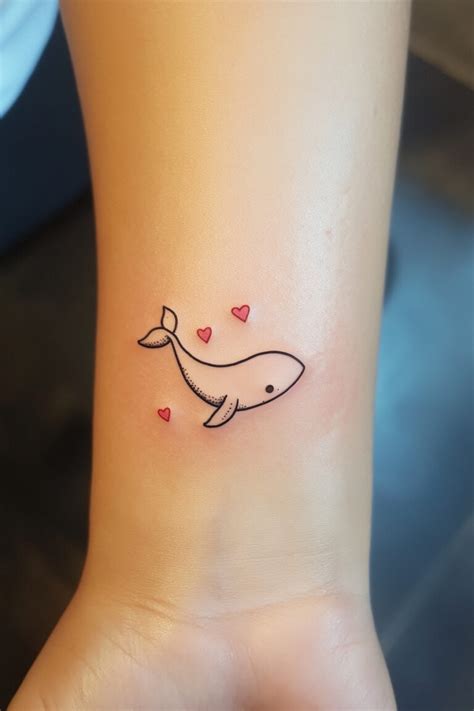 Teeny Tiny Whale Tattoo