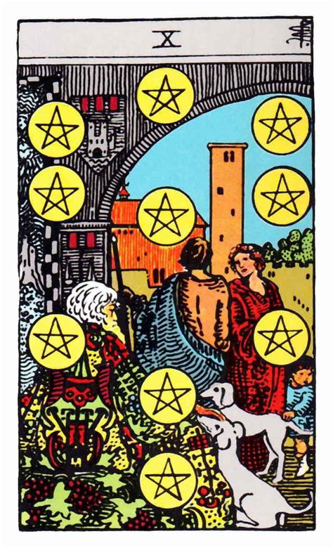 Ten of Pentacles Tarot Card