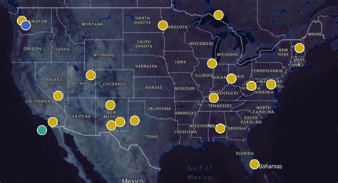Top 5 States for UFO Sightings