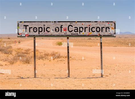 Tropic of Capricorn Sign in Namibia