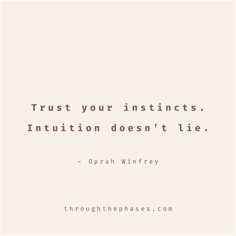 Trust Your Intuition