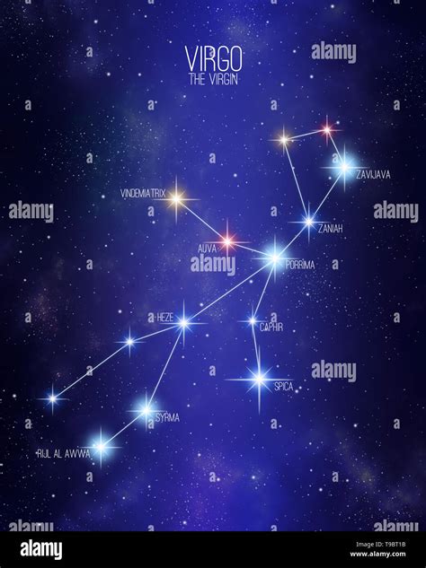 Virgo Constellation Map