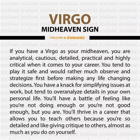 Virgo Midheaven Traits