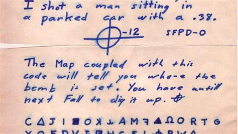Zodiac Killer Map Cipher