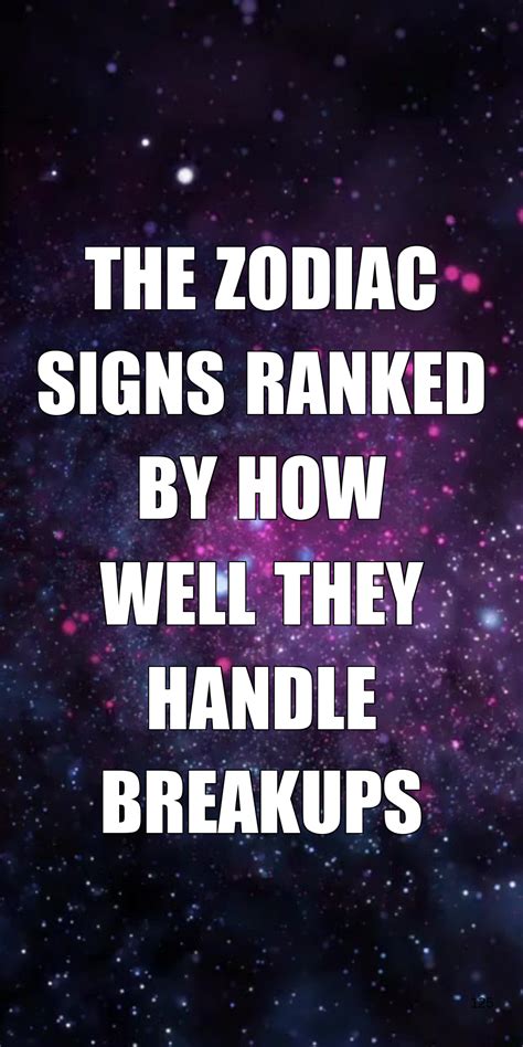 Zodiac Signs and Breakups
