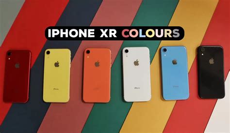 iPhone XR Colors