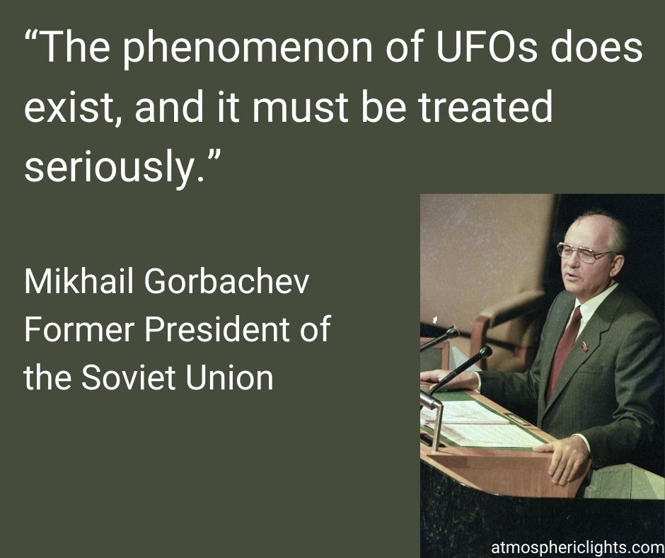 Mikhail Gorbachev Former President of 
the Soviet Union.