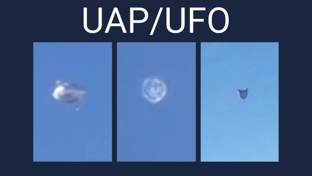 US Navy personnel took pictures of three UFOs, categorized as a "sphere," metallic blimp," and "acorn.