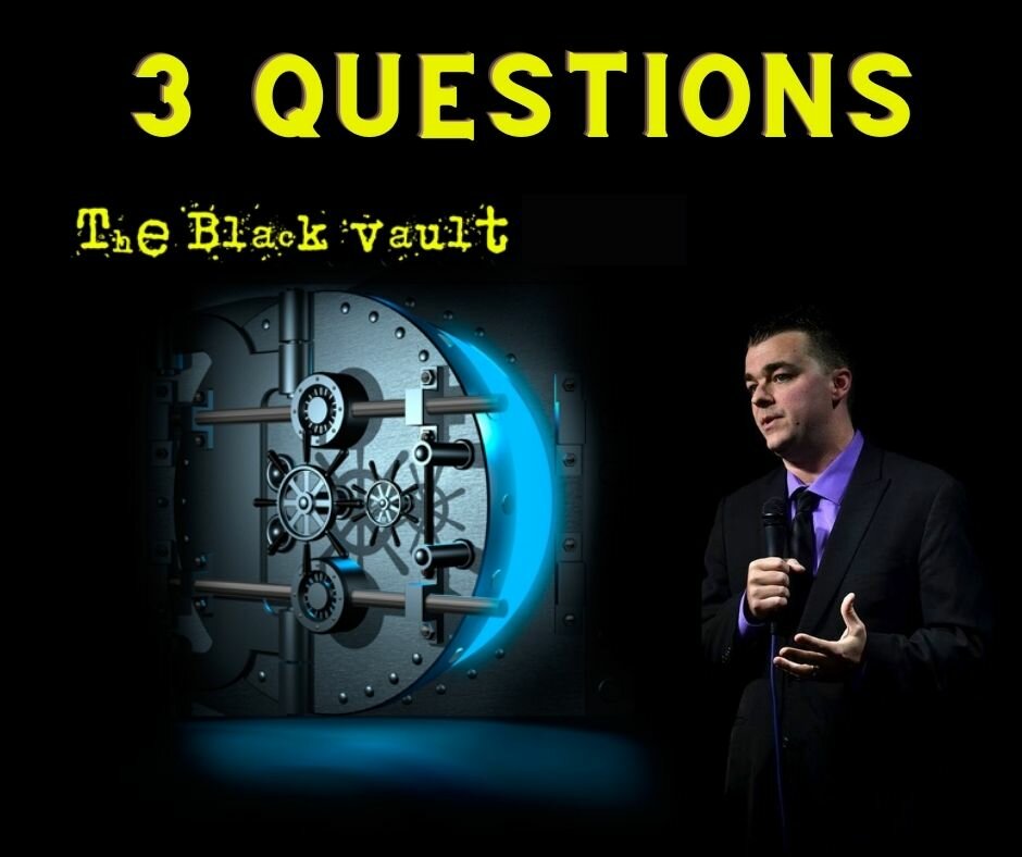 Three questions to "The Black Vault"