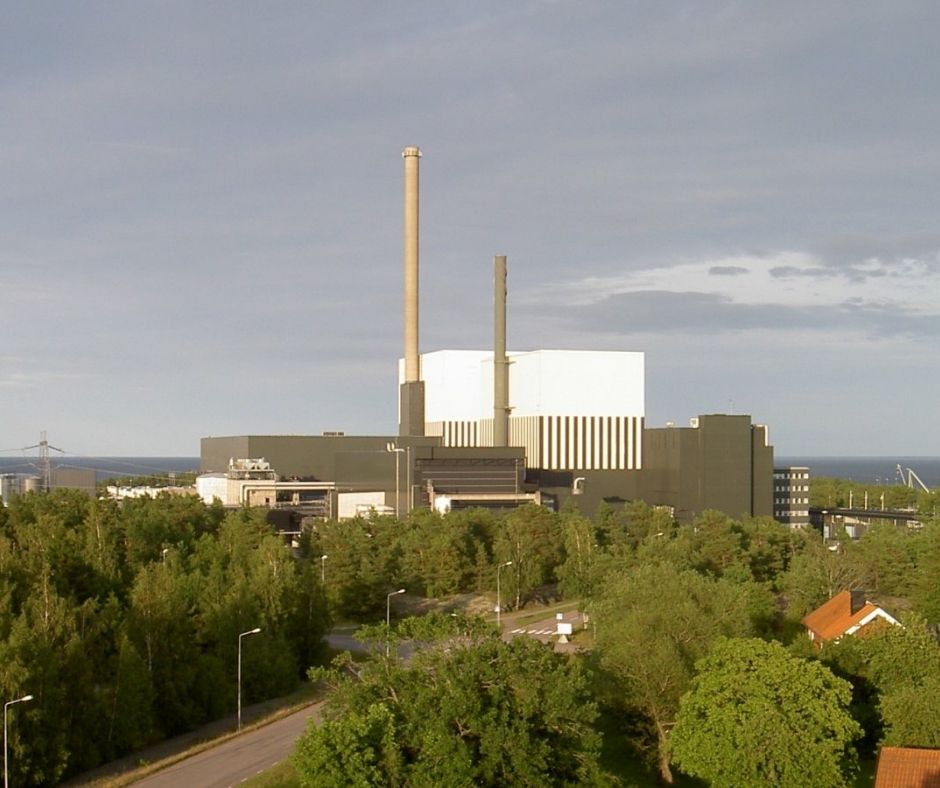 Oskarshamn Nuclear Power Plant. Credit Wikipedia.