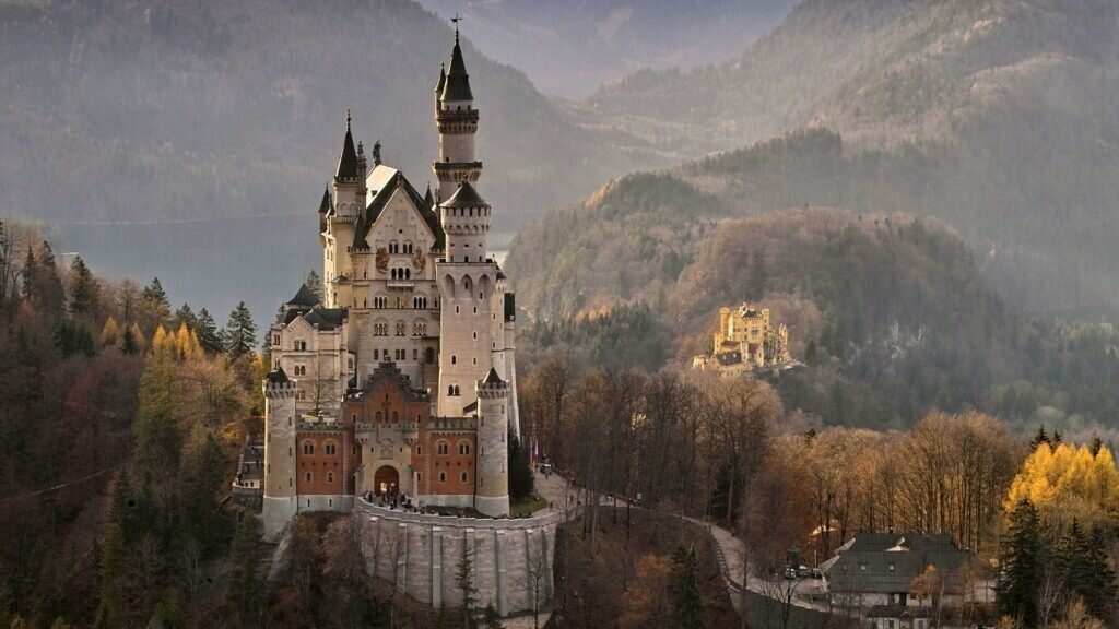 Neuschwanstein Castle in Germany.