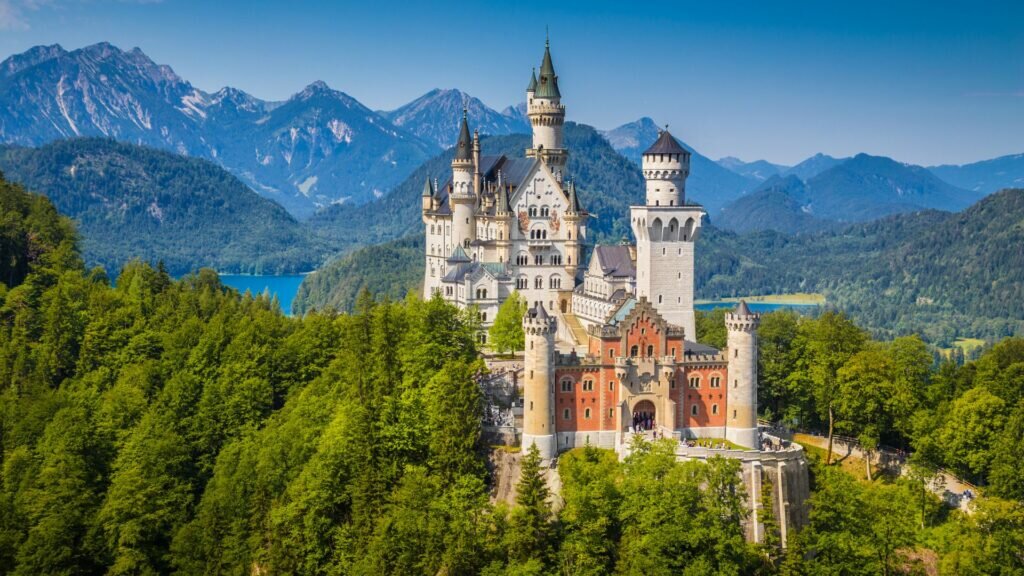 Neuschwanstein Castle in Germany.