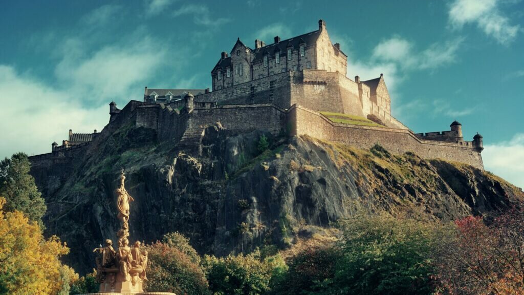 Edinburgh Castle in Scotland.