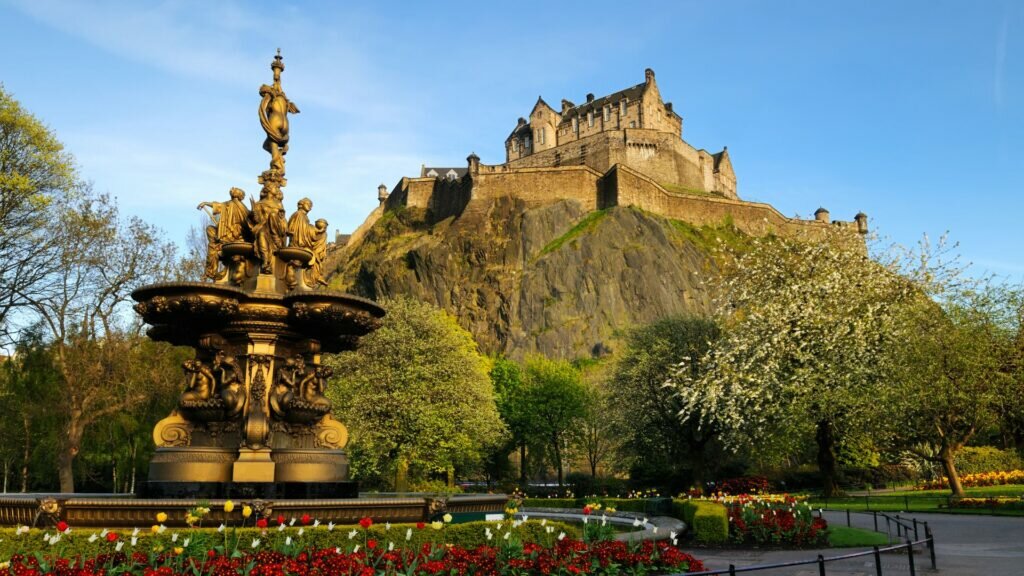 Edinburgh Castle in Scotland.