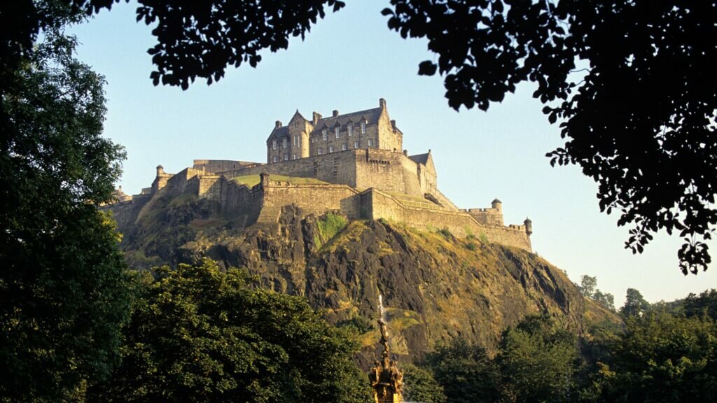 Edinburgh Castle in Scotland.