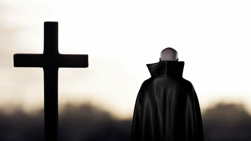 A cross and Dracula