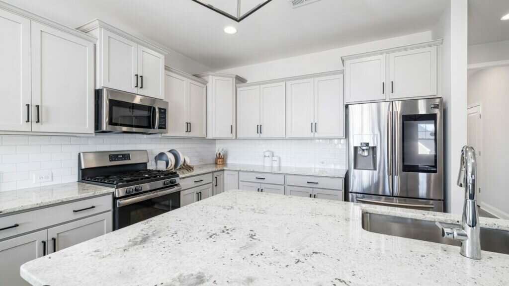 Granite adds a touch of luxury and sophistication to kitchens.