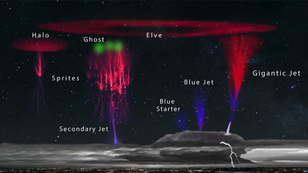 Types of Transient Luminous Events