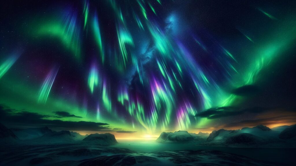 'The Aurora Borealis: A Divine Light Show in Norse Mythology.'