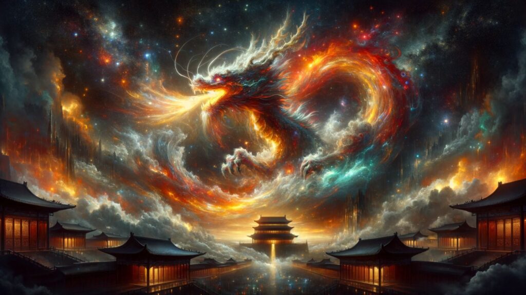 Chinese Dragon Fights and Celestial Battles